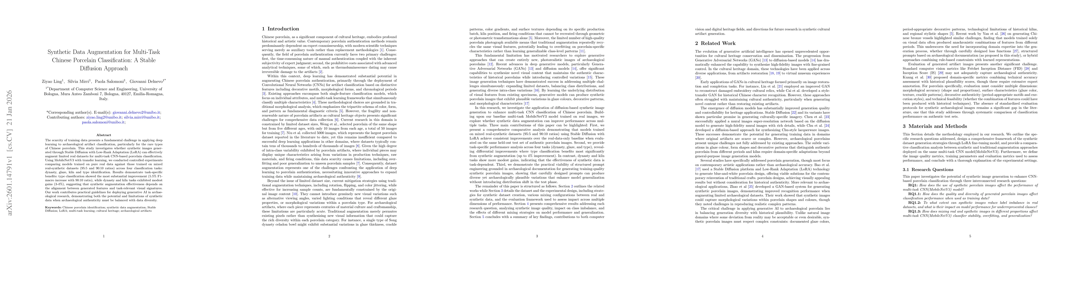 Thumbnail for Synthetic Data Augmentation for Multi-Task Chinese Porcelain Classification: A Stable Diffusion Approach