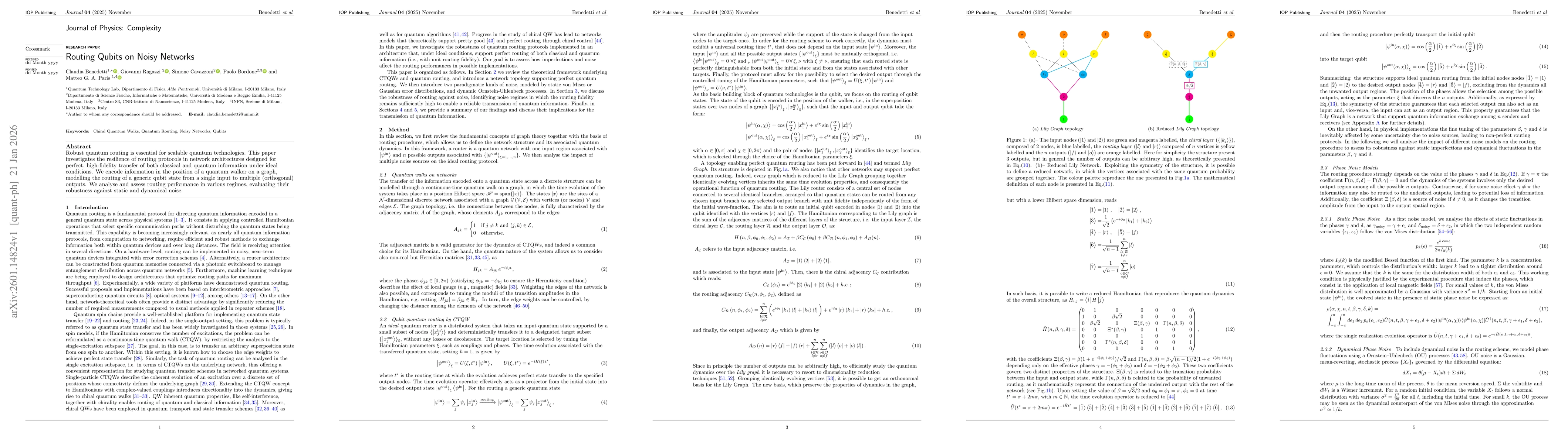 Thumbnail for Routing Qubits on Noisy Networks