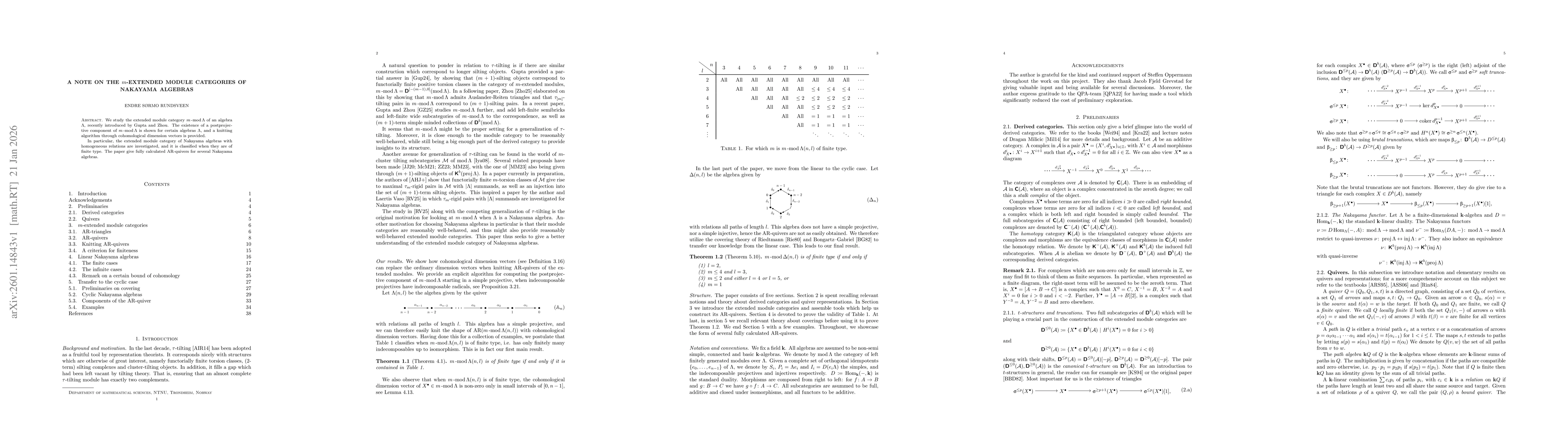 Thumbnail for A note on the $m$-extended module categories of Nakayama algebras