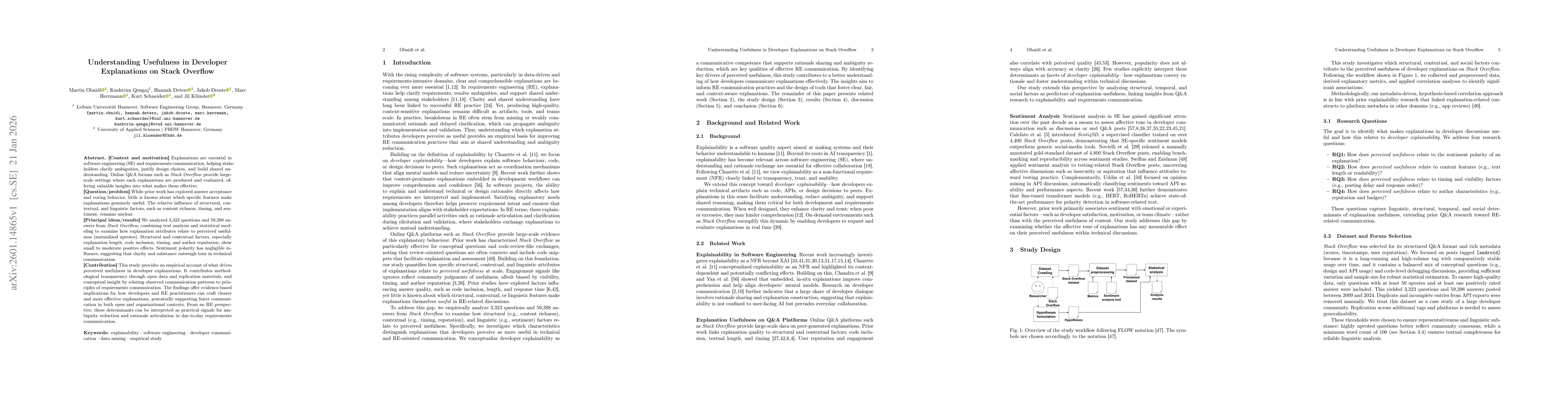 Thumbnail for Understanding Usefulness in Developer Explanations on Stack Overflow