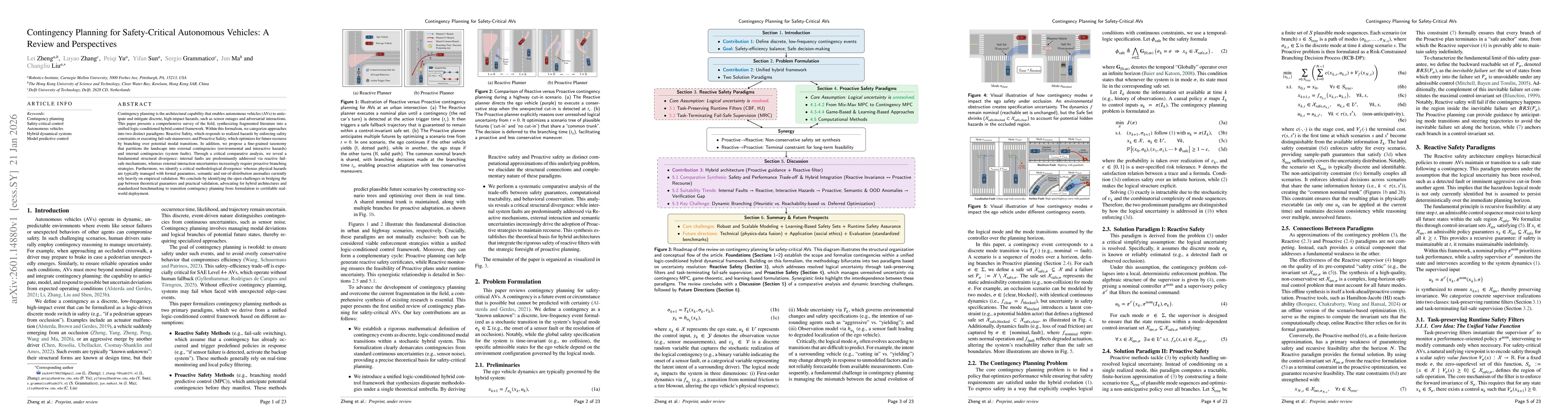 Thumbnail for Contingency Planning for Safety-Critical Autonomous Vehicles: A Review and Perspectives
