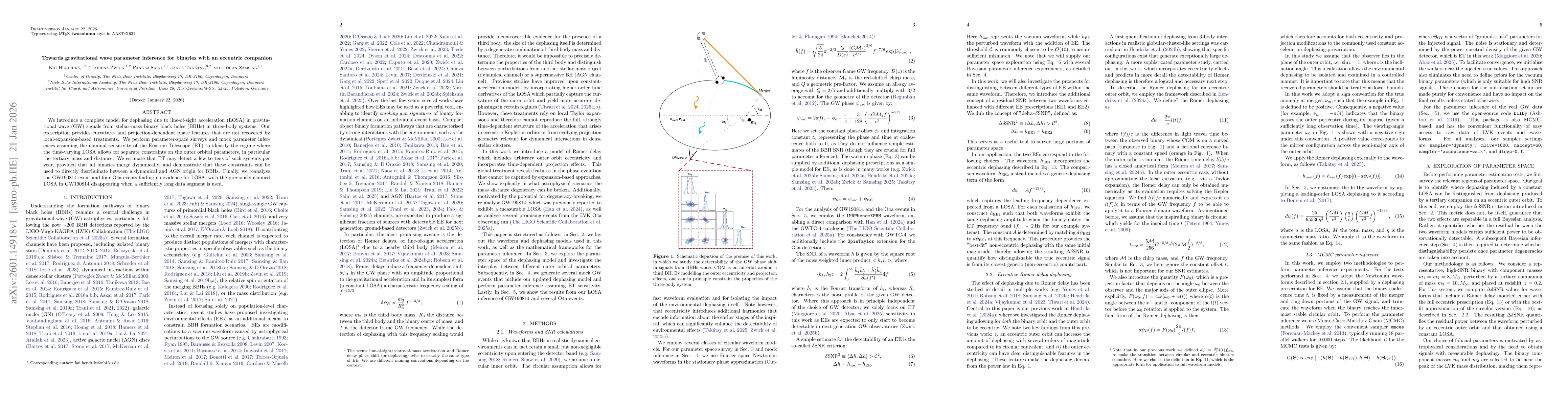 Thumbnail for Towards gravitational wave parameter inference for binaries with an eccentric companion