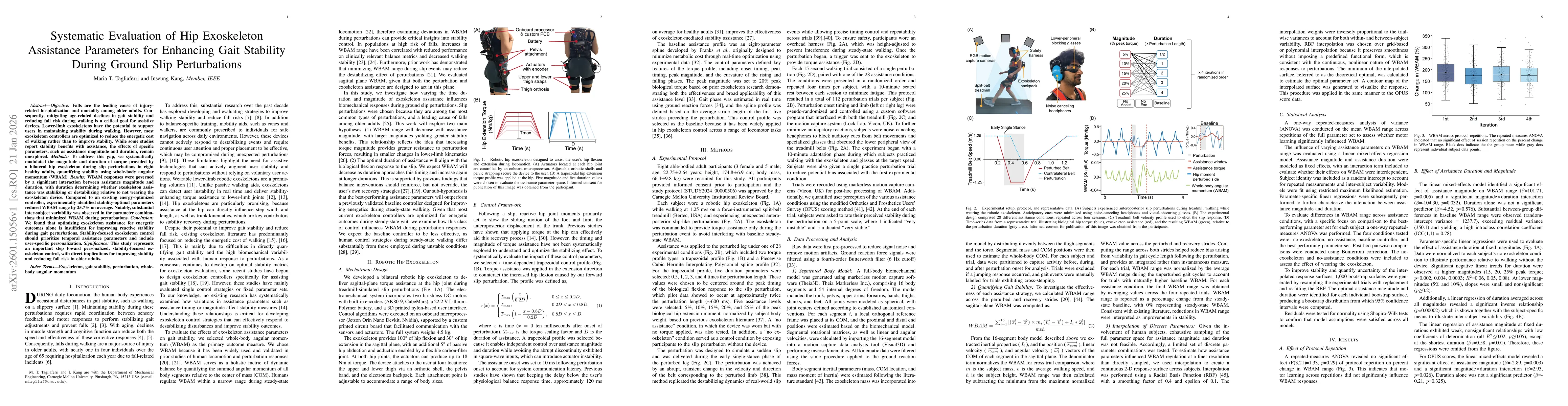 Thumbnail for Systematic Evaluation of Hip Exoskeleton Assistance Parameters for Enhancing Gait Stability During Ground Slip Perturbations