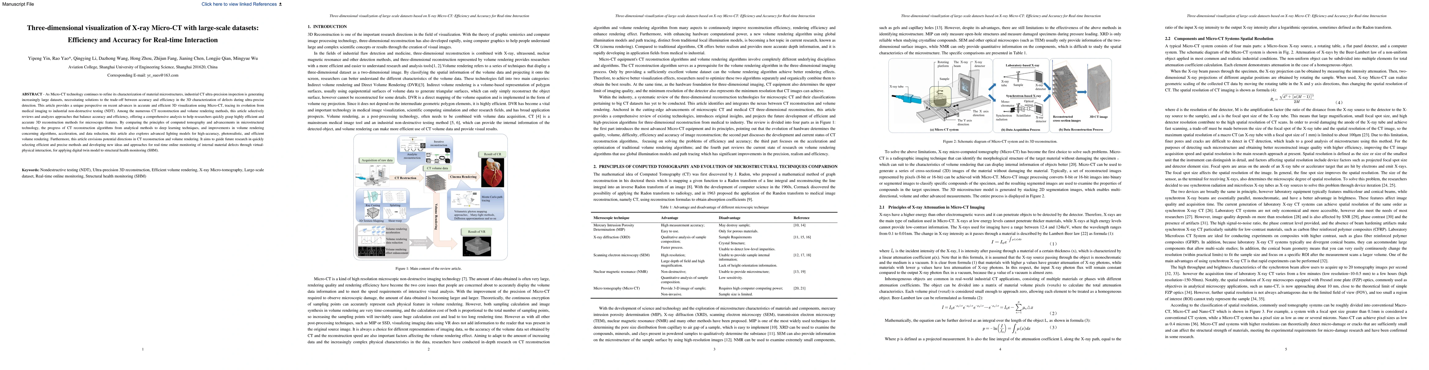 Thumbnail for Three-dimensional visualization of X-ray micro-CT with large-scale datasets: Efficiency and accuracy for real-time interaction