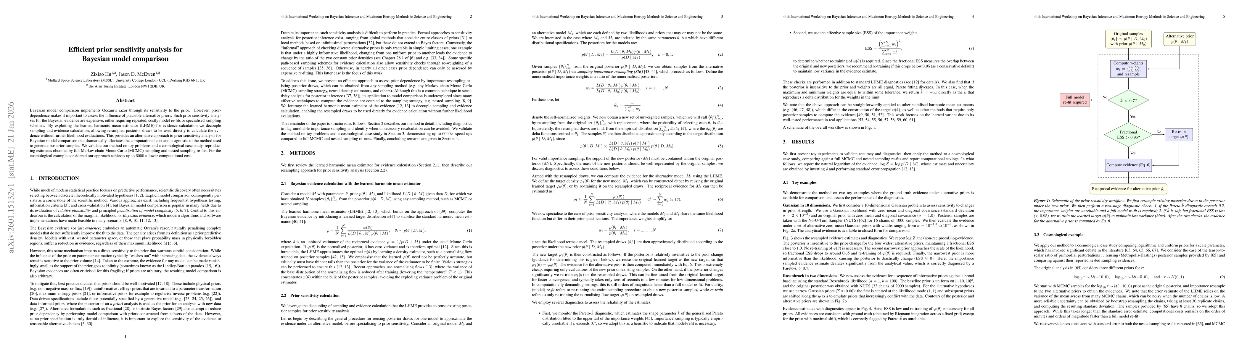 Thumbnail for Efficient prior sensitivity analysis for Bayesian model comparison