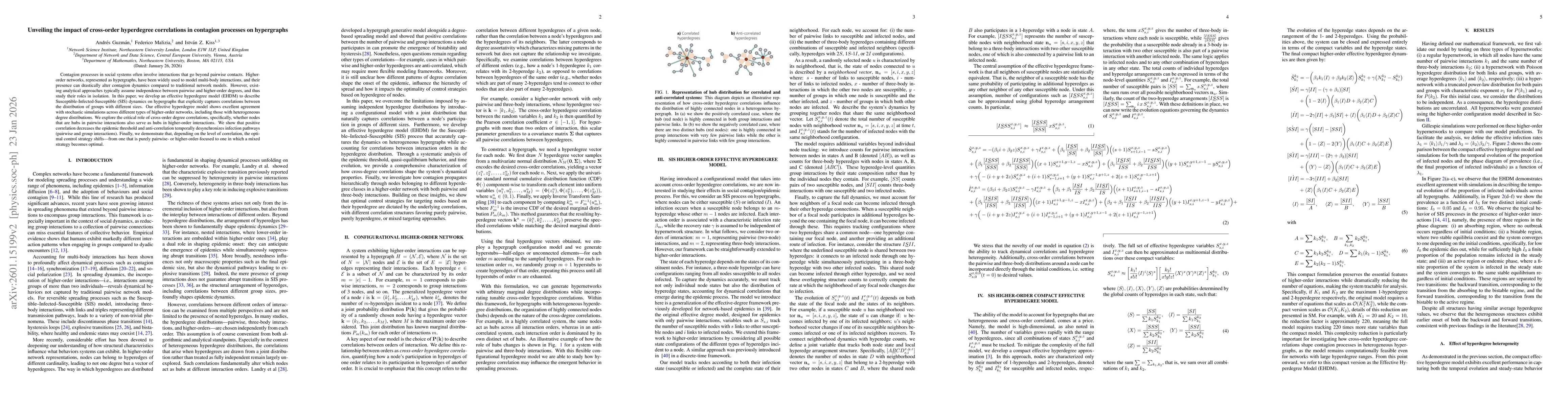 Thumbnail for Unveiling the impact of cross-order hyperdegree correlations in contagion processes on hypergraphs