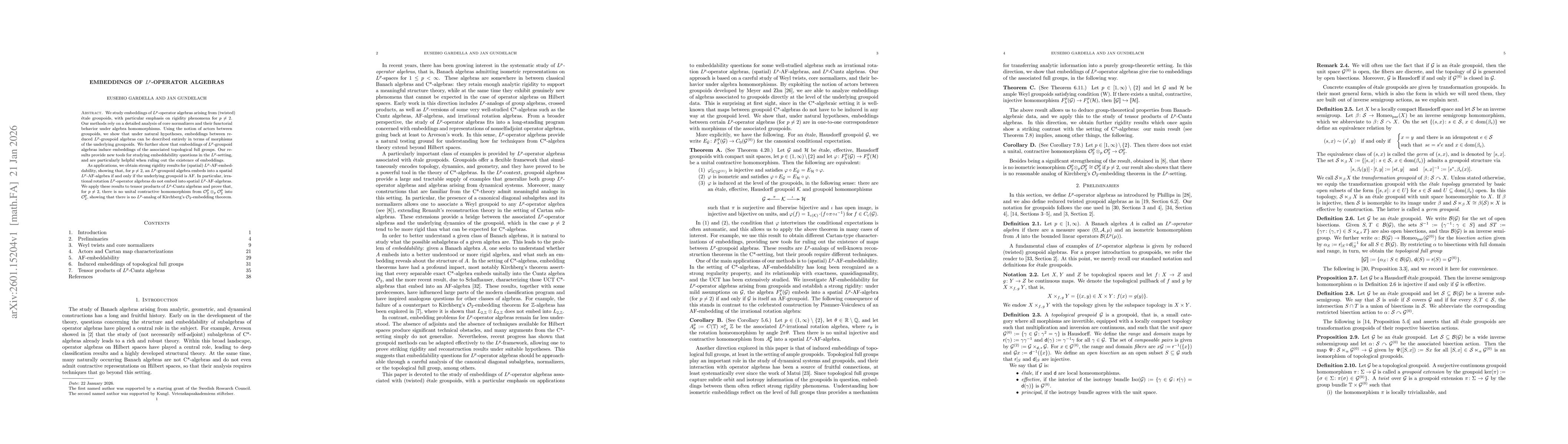 Thumbnail for Embeddings of $L^p$-operator algebras