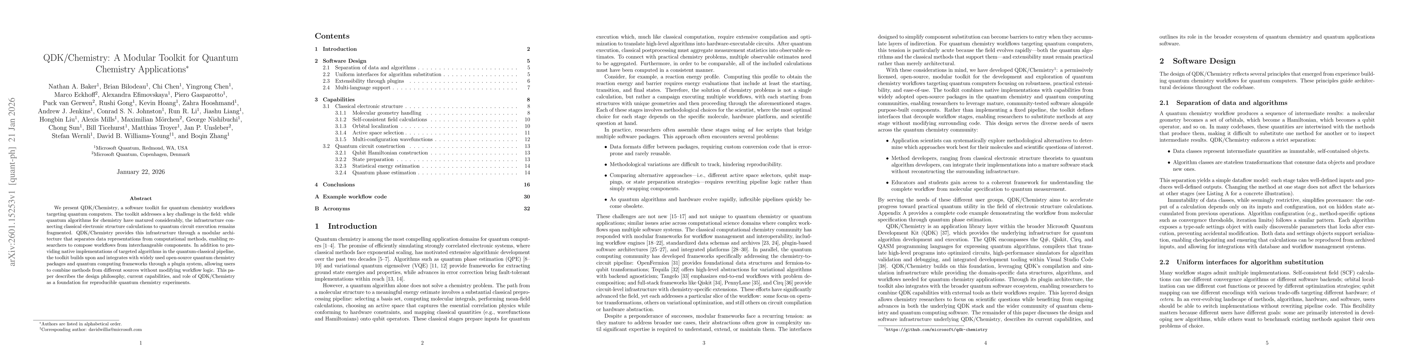 Thumbnail for QDK/Chemistry: A Modular Toolkit for Quantum Chemistry Applications