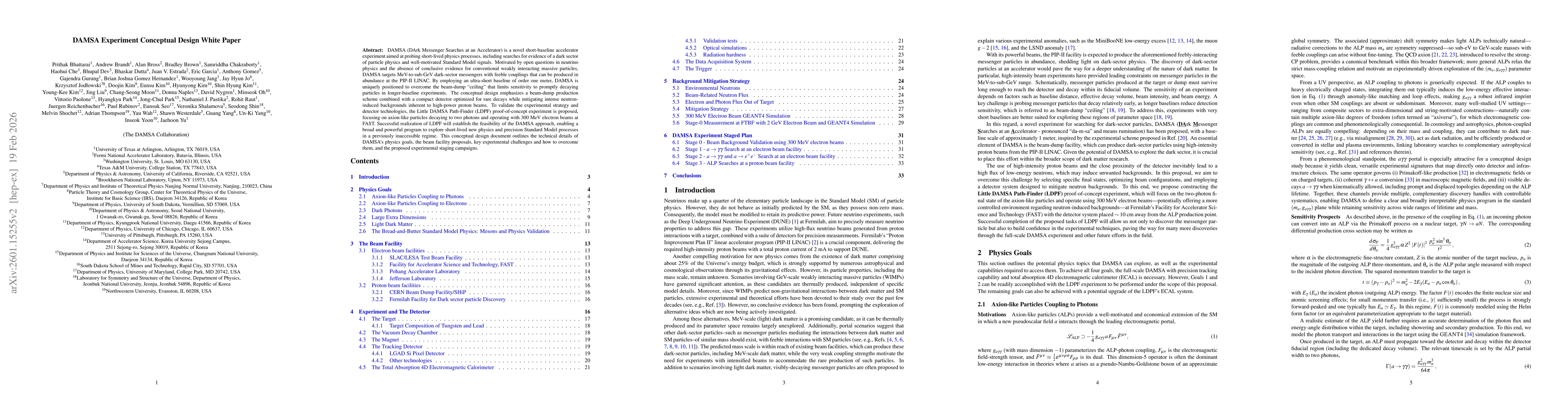 Thumbnail for DAMSA Experiment Conceptual Design White Paper