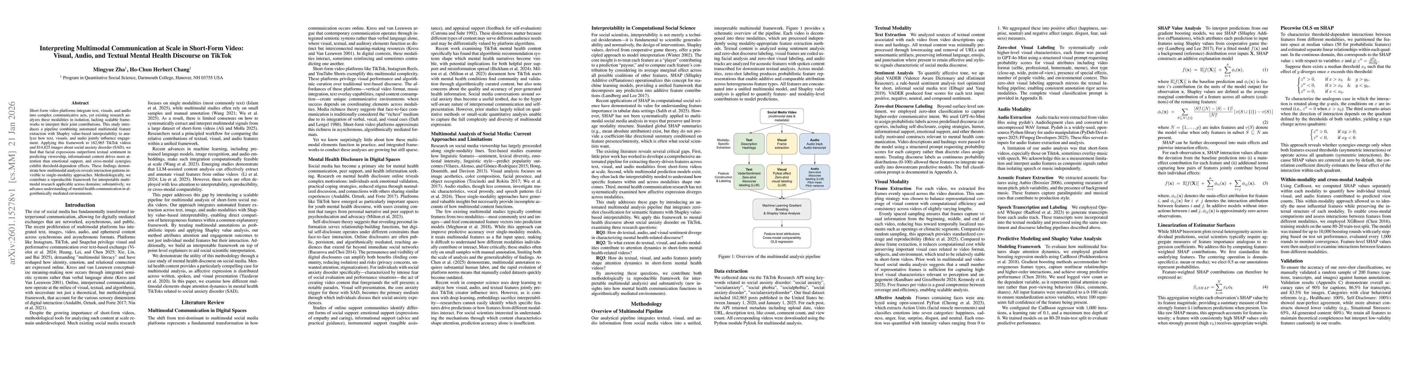 Thumbnail for Interpreting Multimodal Communication at Scale in Short-Form Video: Visual, Audio, and Textual Mental Health Discourse on TikTok