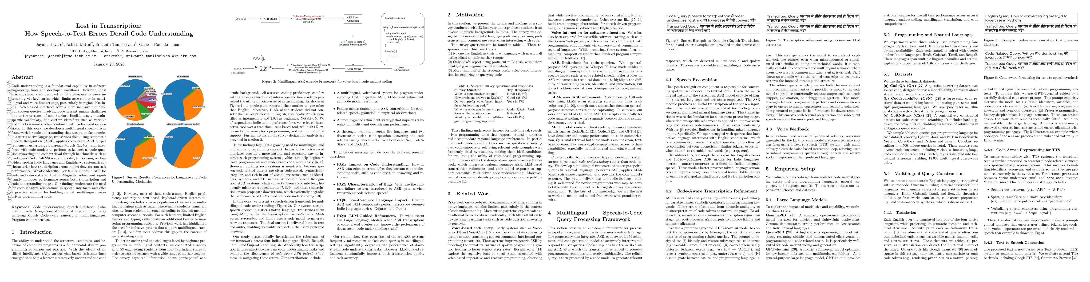 Thumbnail for Lost in Transcription: How Speech-to-Text Errors Derail Code Understanding