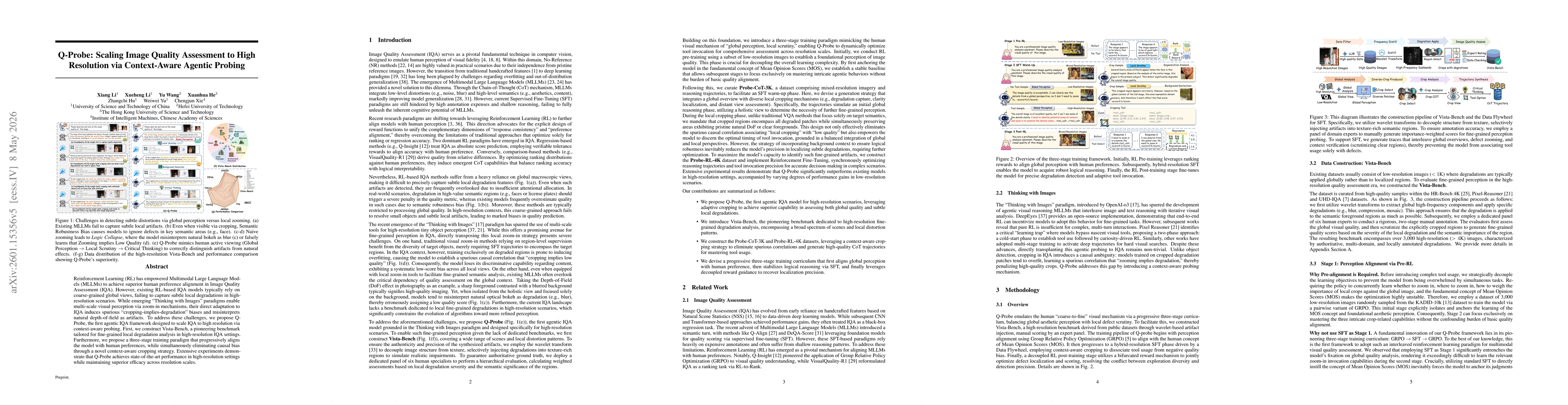 Thumbnail for Q-Probe: Scaling Image Quality Assessment to High Resolution via Context-Aware Agentic Probing