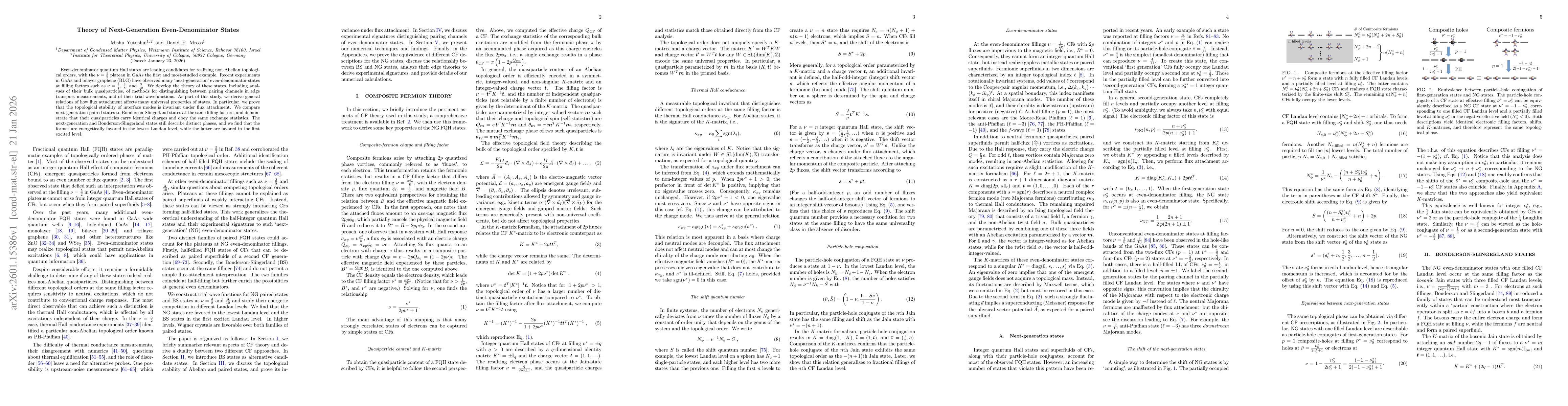 Thumbnail for Theory of Next-Generation Even-Denominator States