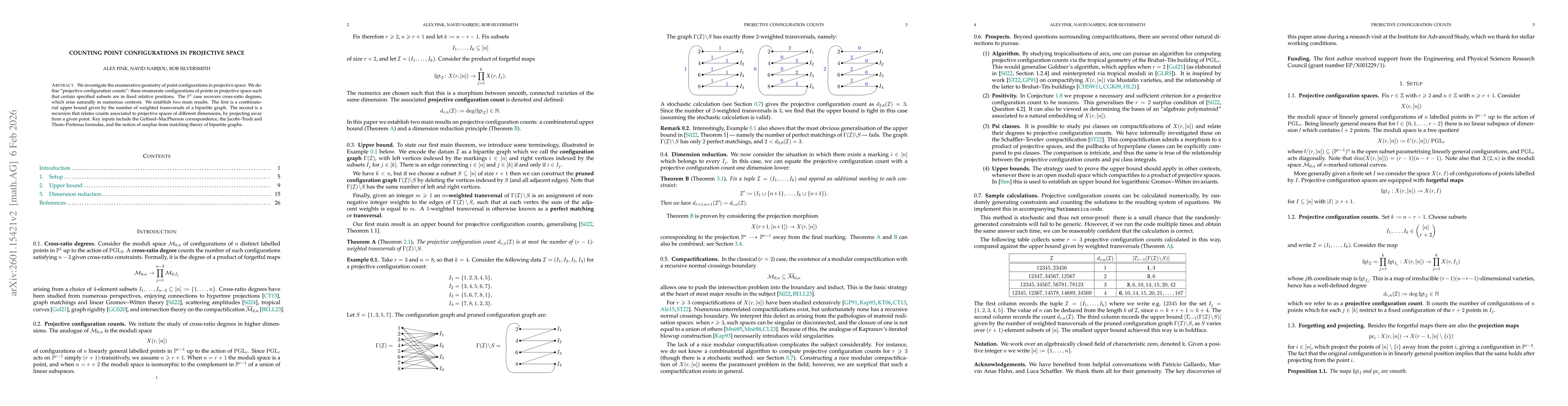 Thumbnail for Counting point configurations in projective space
