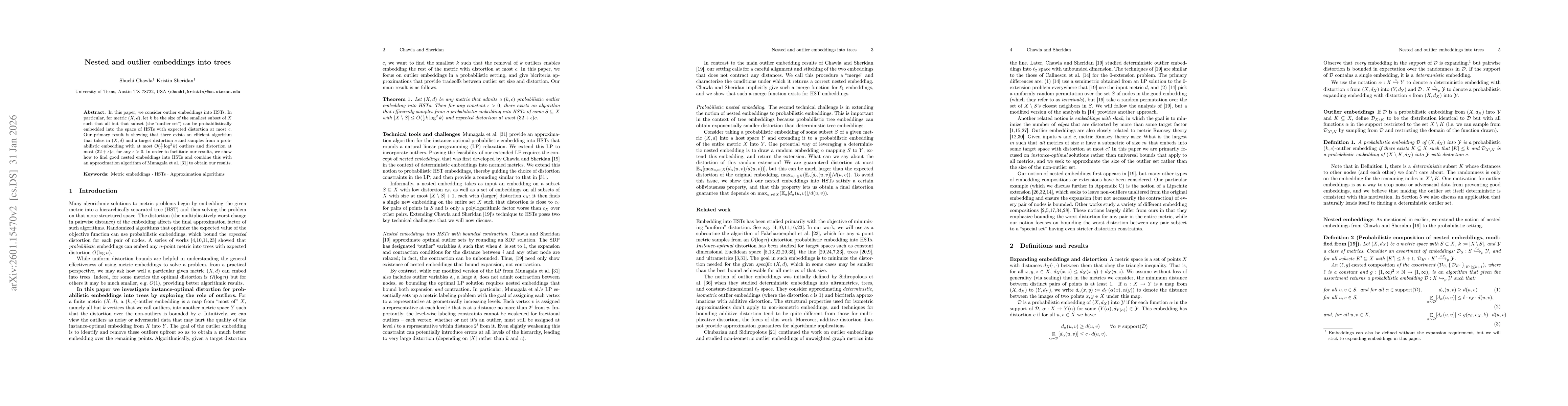 Thumbnail for Nested and outlier embeddings into trees