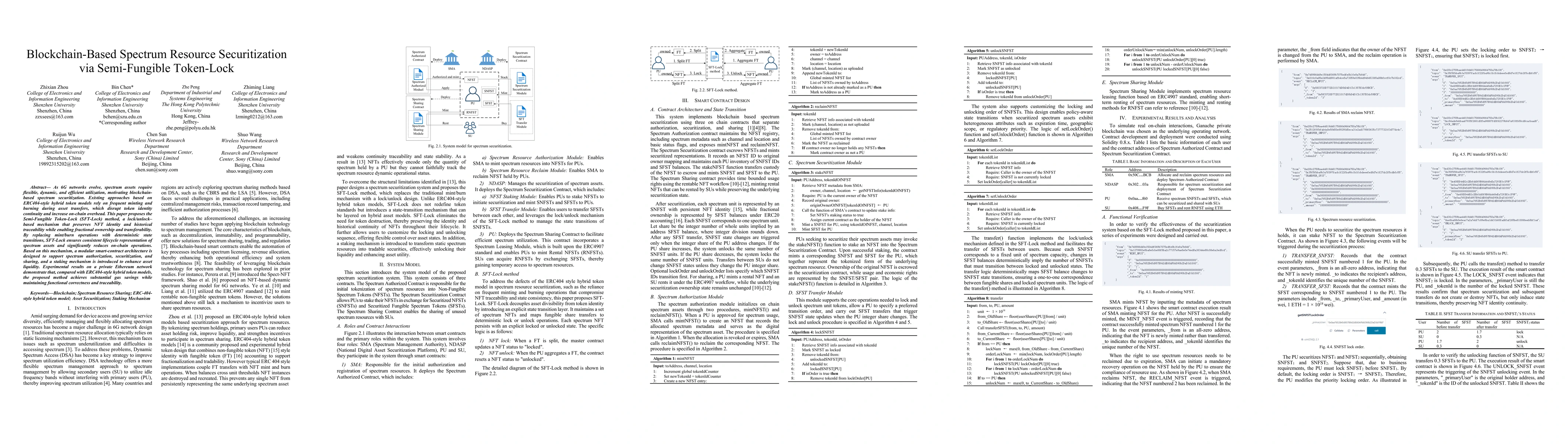 Thumbnail for Blockchain-Based Spectrum Resource Securitization via Semi-Fungible Token-Lock