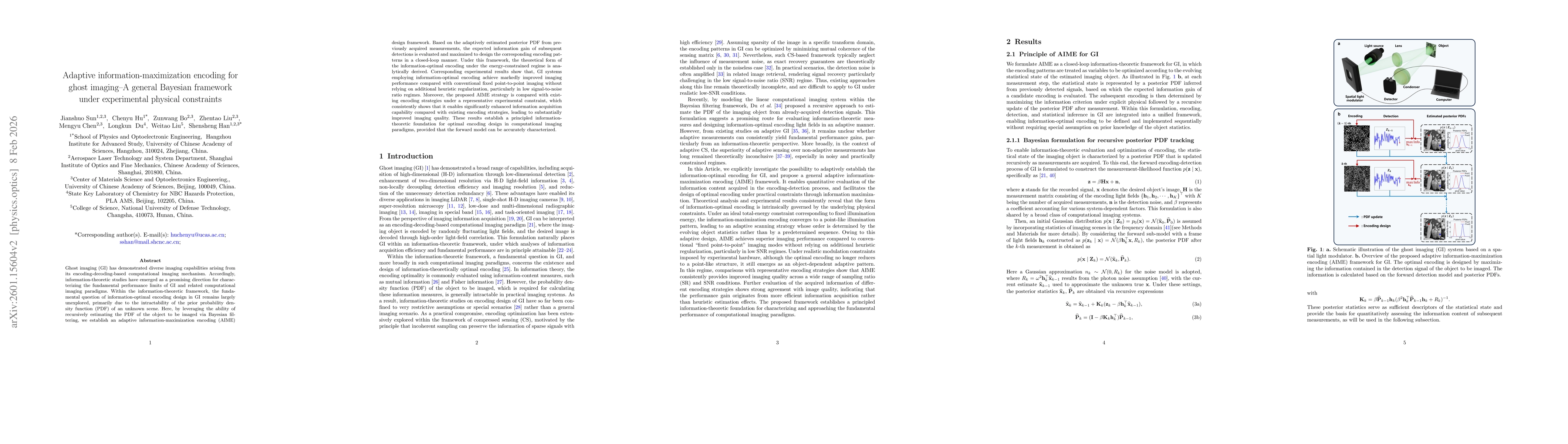 Thumbnail for Adaptive information-maximization encoding for ghost imaging--A general Bayesian framework under experimental physical constraints