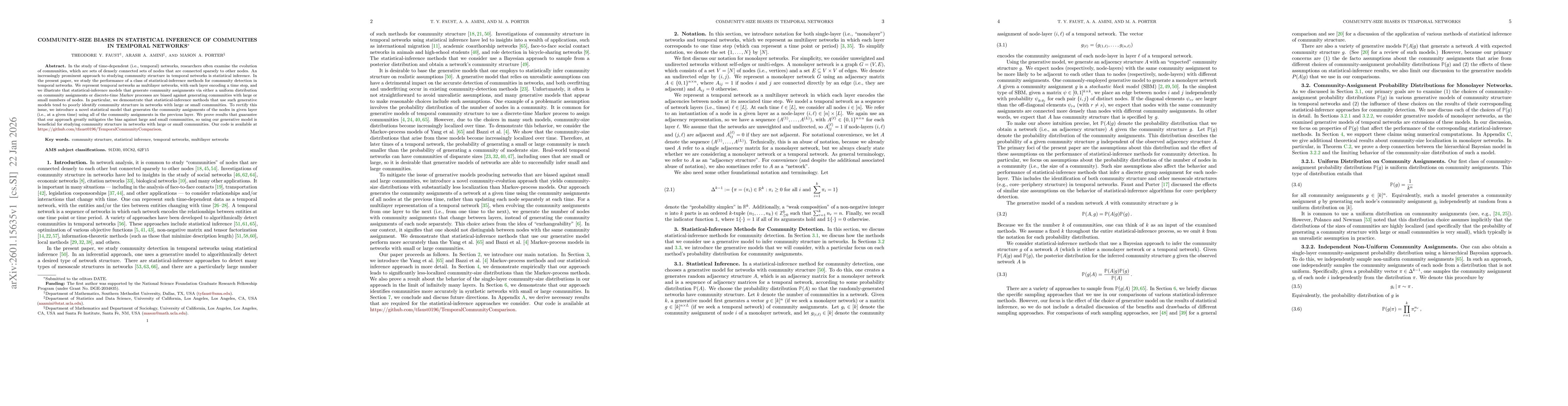 Thumbnail for Community-Size Biases in Statistical Inference of Communities in Temporal Networks