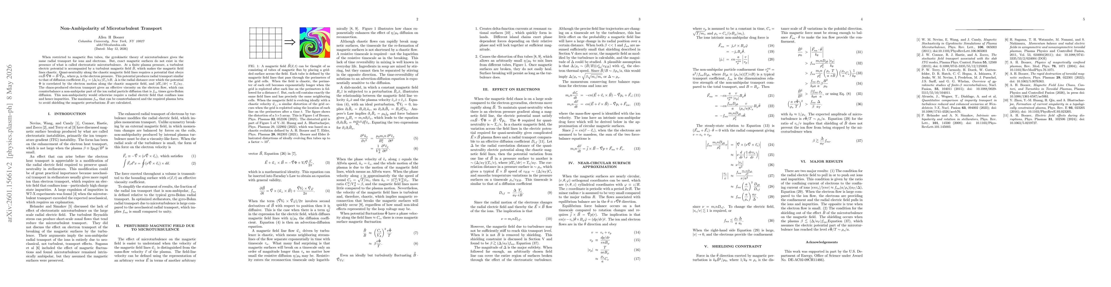 Thumbnail for Non-Ambipolarity of Microturbulent Transport