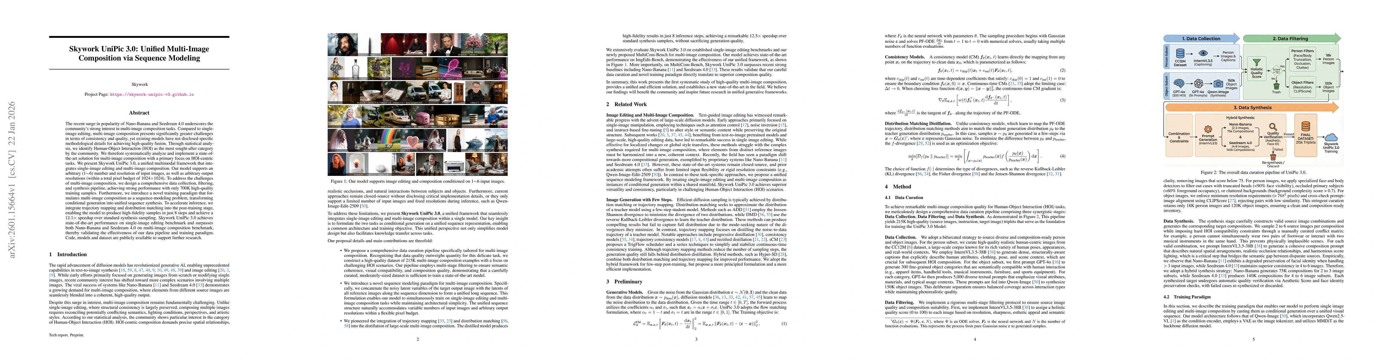 Thumbnail for Skywork UniPic 3.0: Unified Multi-Image Composition via Sequence Modeling