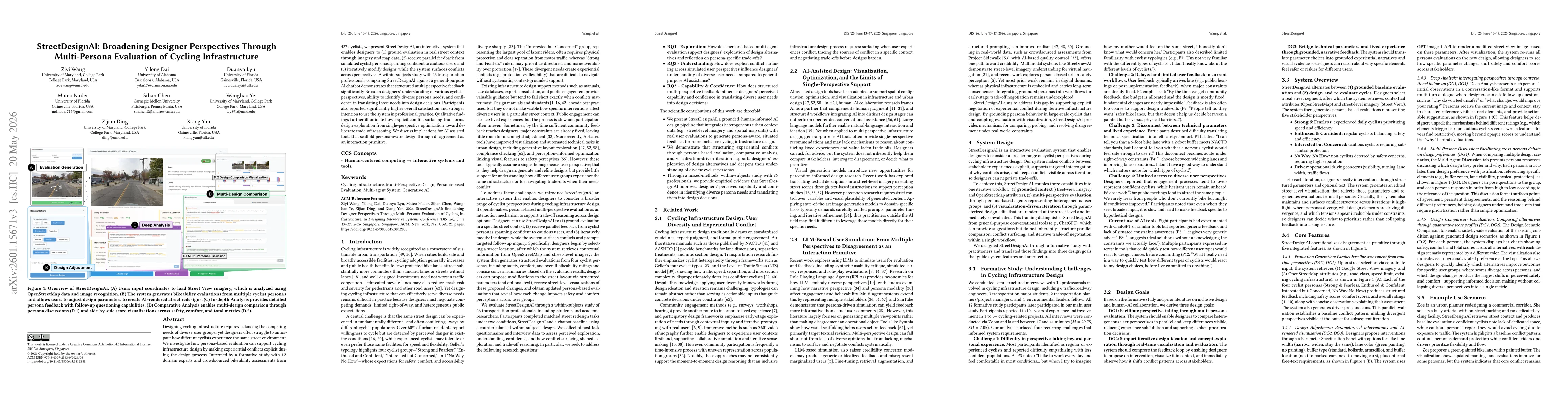 Thumbnail for StreetDesignAI: A Multi-Persona Evaluation System for Inclusive Infrastructure Design