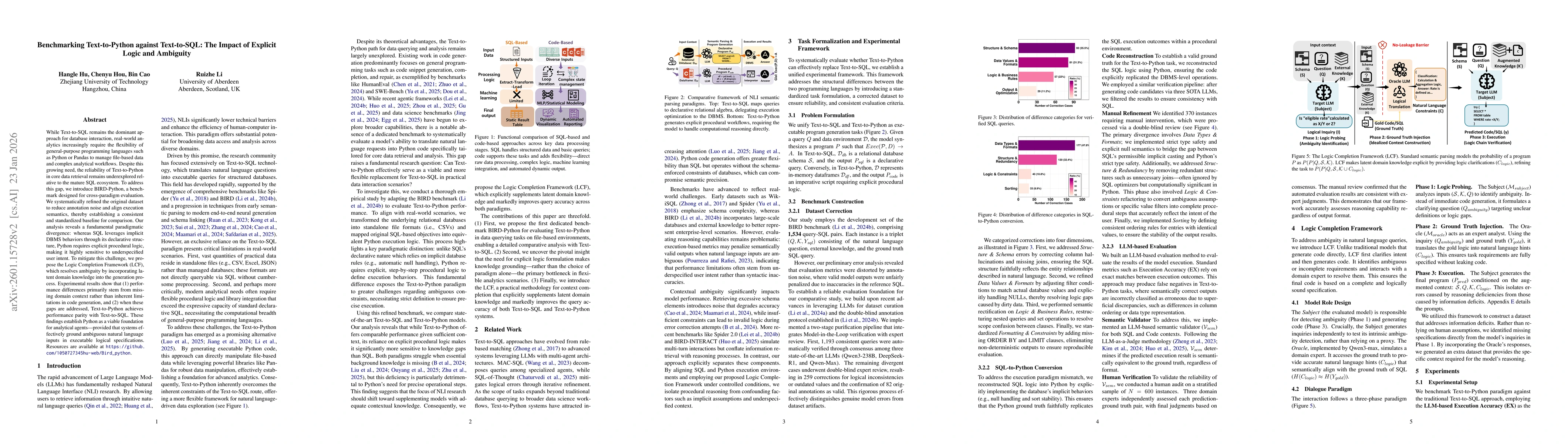Thumbnail for Benchmarking Text-to-Python against Text-to-SQL: The Impact of Explicit Logic and Ambiguity