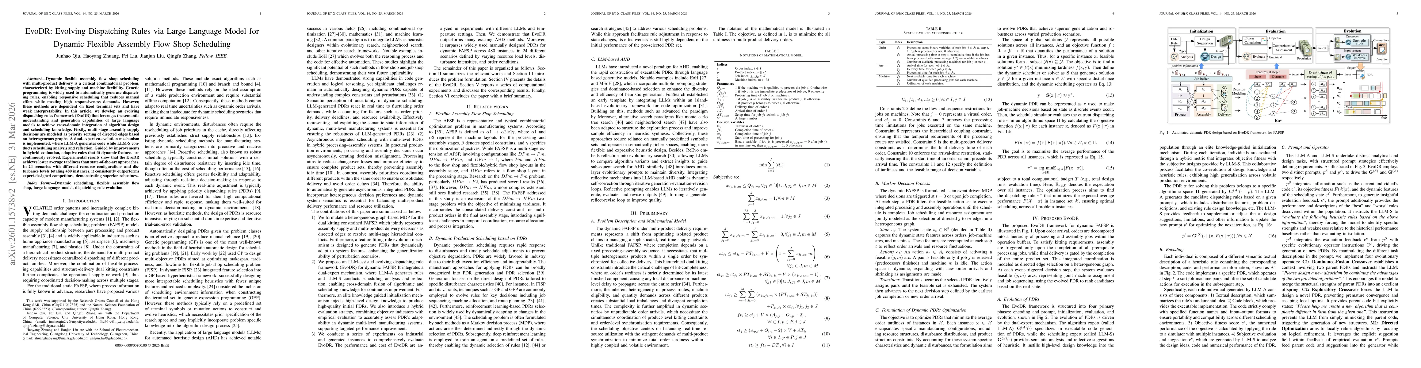 Thumbnail for LLM-Assisted Automatic Dispatching Rule Design for Dynamic Flexible Assembly Flow Shop Scheduling