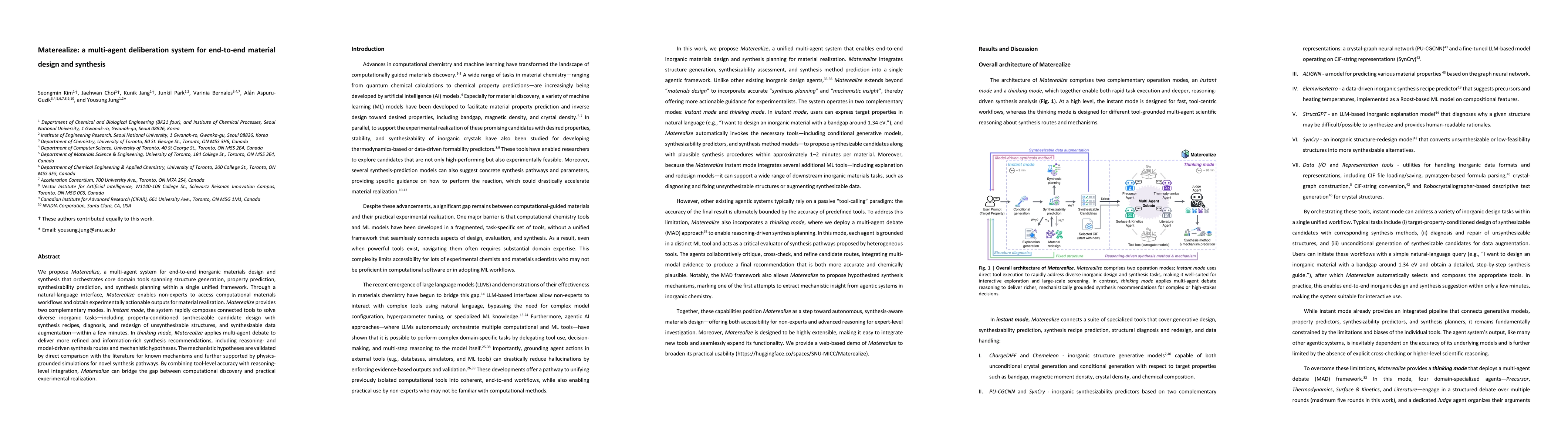 Thumbnail for Materealize: a multi-agent deliberation system for end-to-end material design and synthesis