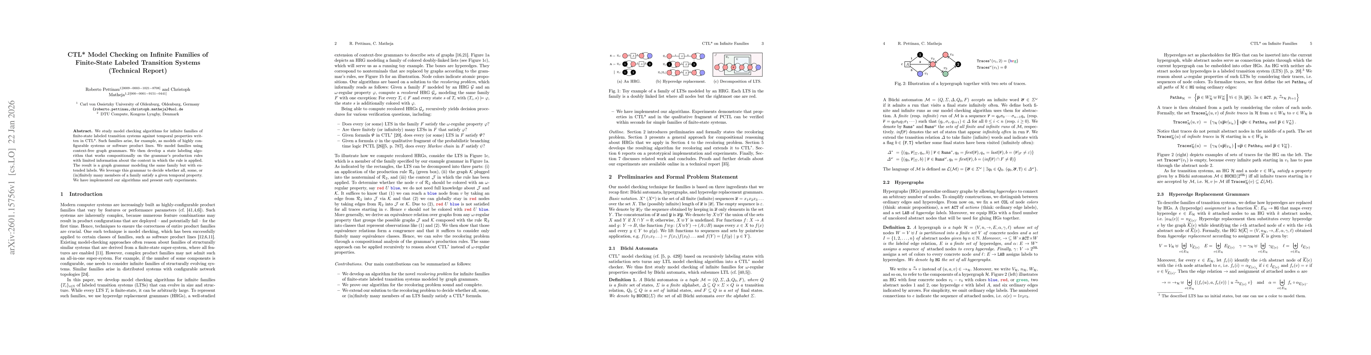 Thumbnail for CTL* Model Checking on Infinite Families of Finite-State Labeled Transition Systems (Technical Report)