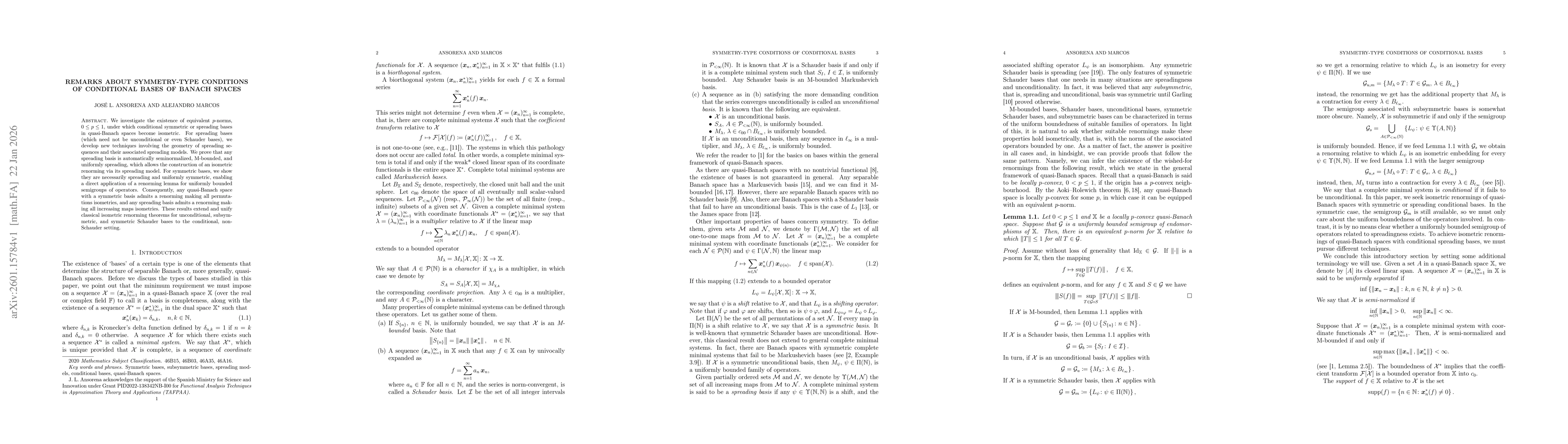 Thumbnail for Remarks about symmetry-type conditions of conditional bases of Banach spaces