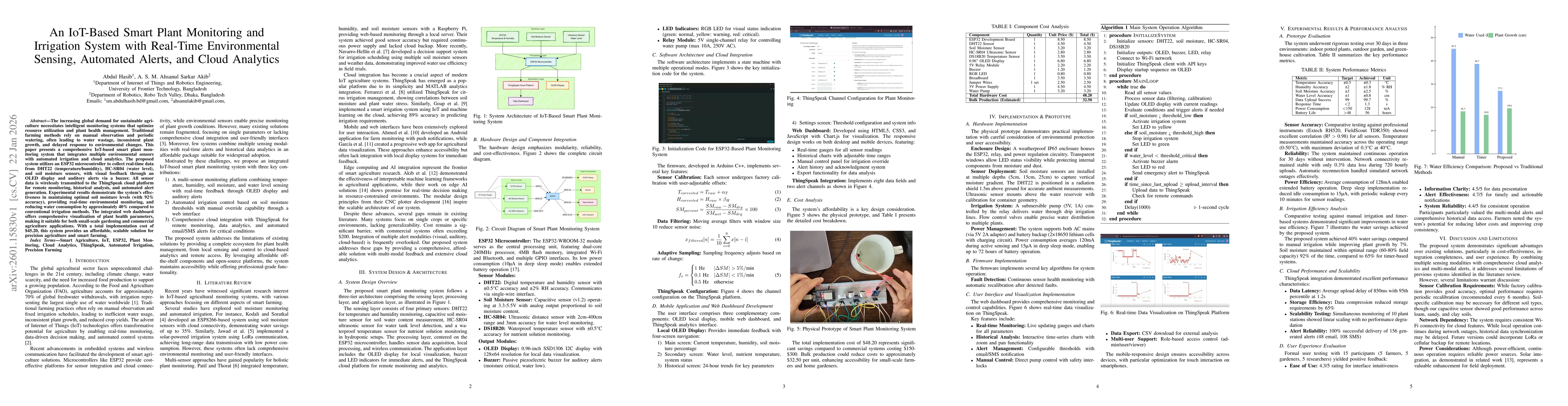 Thumbnail for An IoT-Based Smart Plant Monitoring and Irrigation System with Real-Time Environmental Sensing, Automated Alerts, and Cloud Analytics