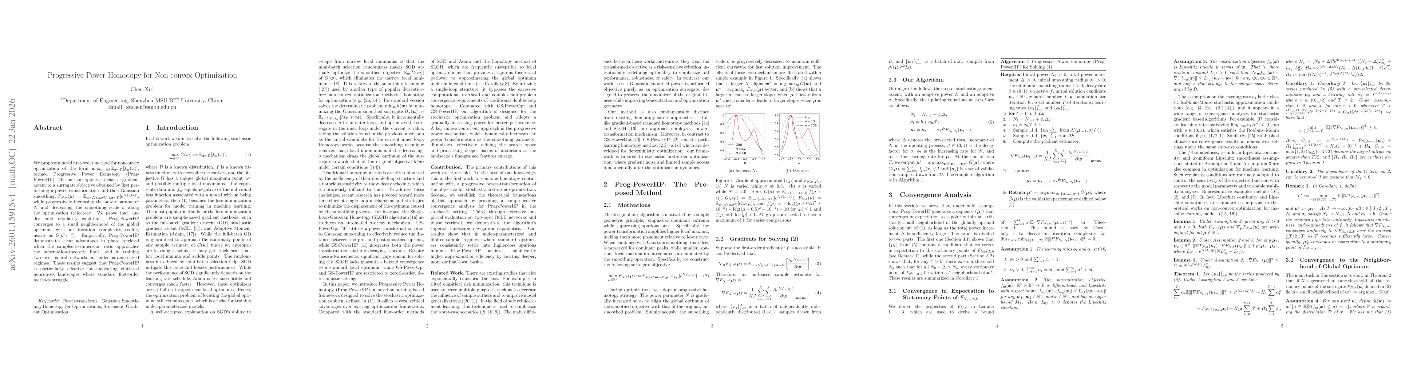 Thumbnail for Progressive Power Homotopy for Non-convex Optimization