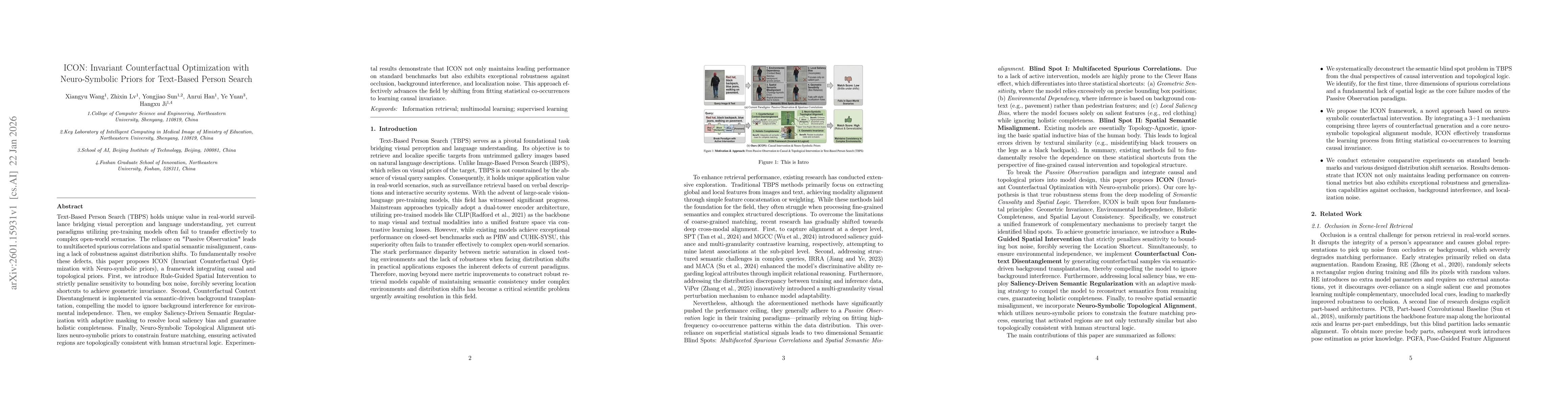 Thumbnail for ICON: Invariant Counterfactual Optimization with Neuro-Symbolic Priors for Text-Based Person Search