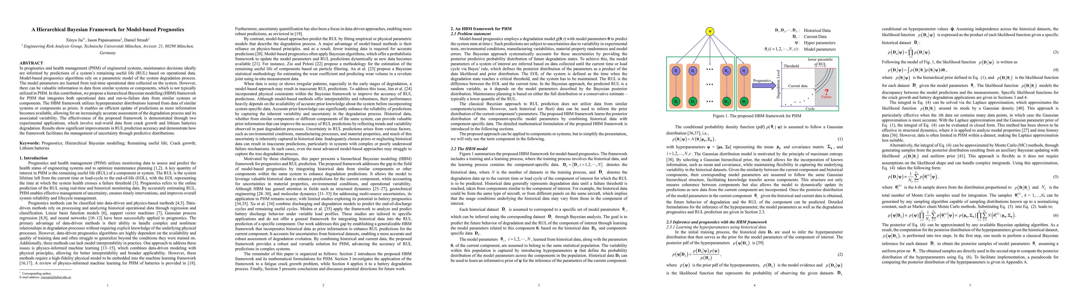 Thumbnail for A Hierarchical Bayesian Framework for Model-based Prognostics