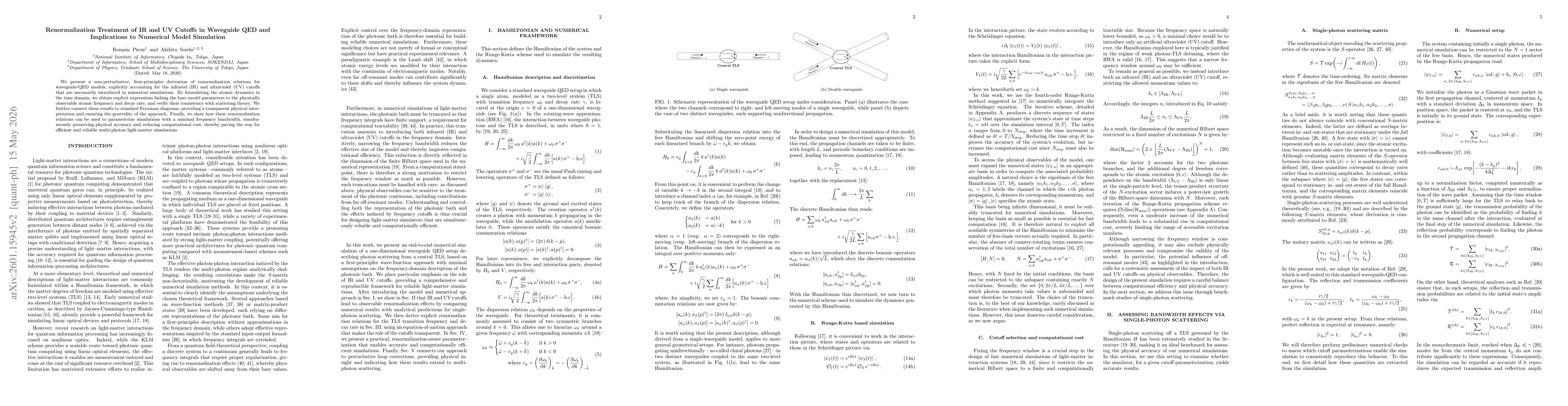 Thumbnail for Renormalization Treatment of IR and UV Cutoffs in Waveguide QED and Implications to Numerical Model Simulation