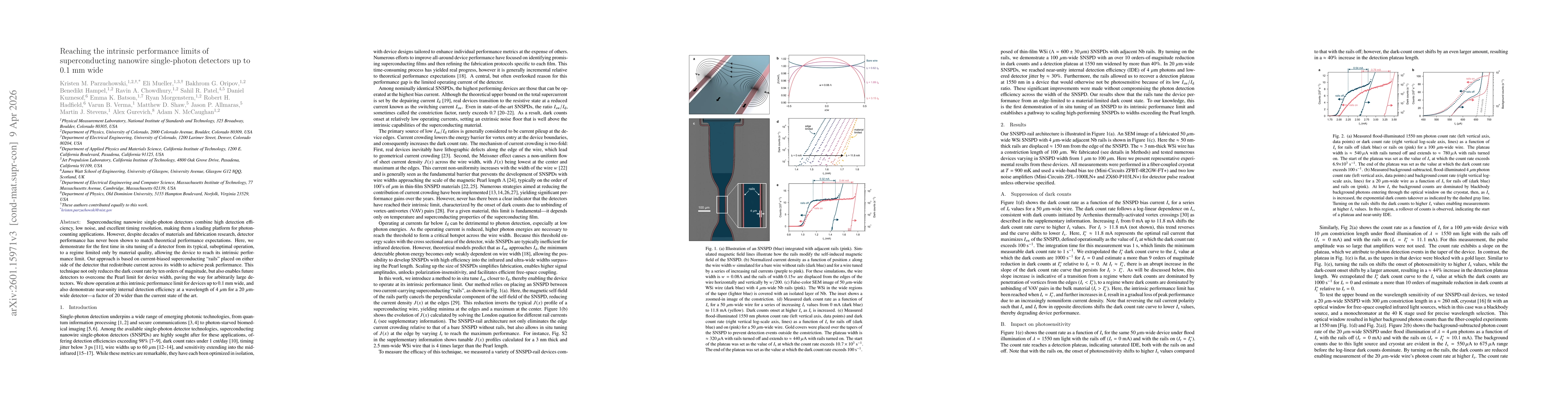 Thumbnail for Reaching the intrinsic performance limits of superconducting strip photon detectors up to 0.1 mm wide