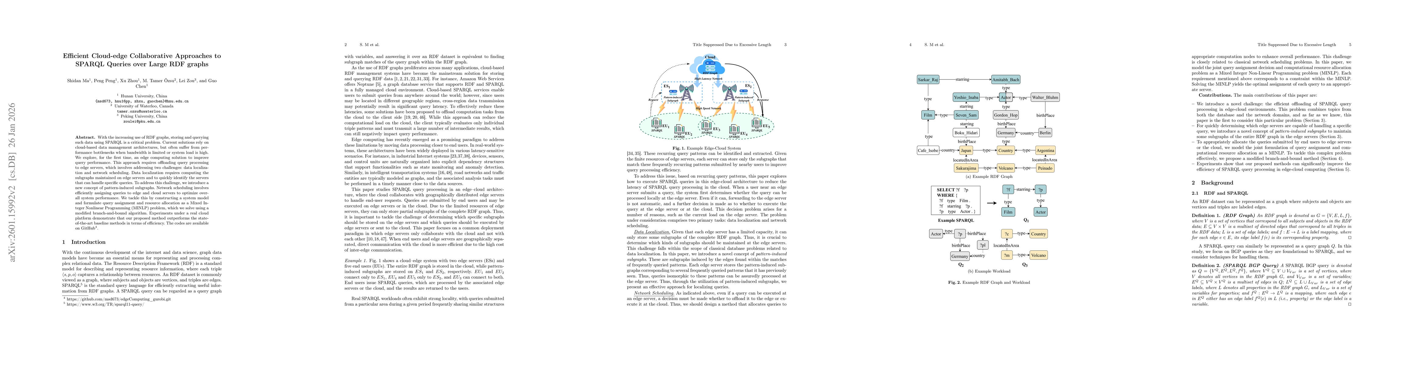 Thumbnail for Efficient Cloud-edge Collaborative Approaches to SPARQL Queries over Large RDF graphs
