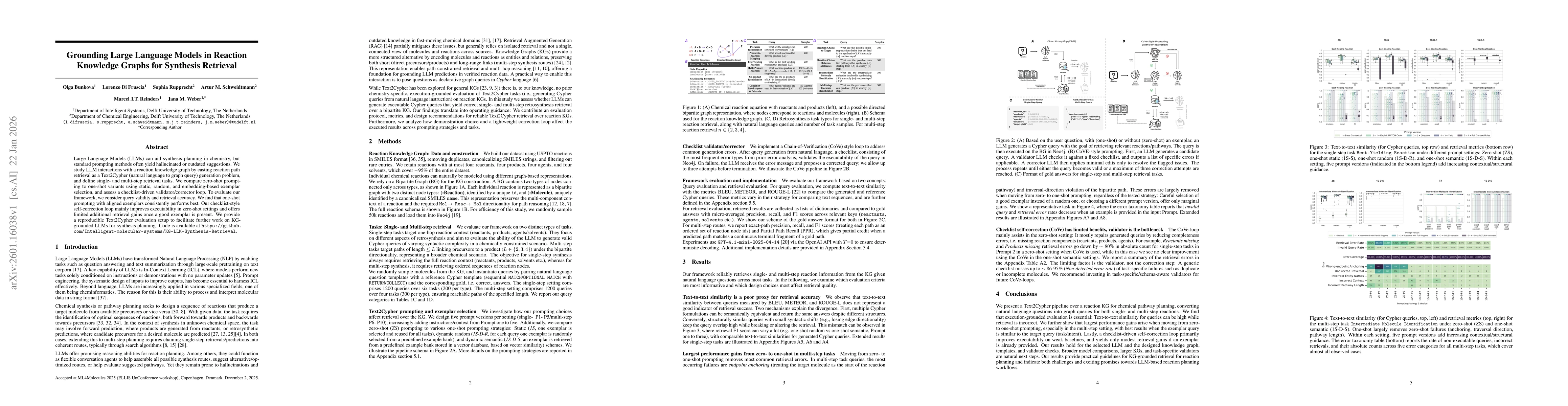 Thumbnail for Grounding Large Language Models in Reaction Knowledge Graphs for Synthesis Retrieval