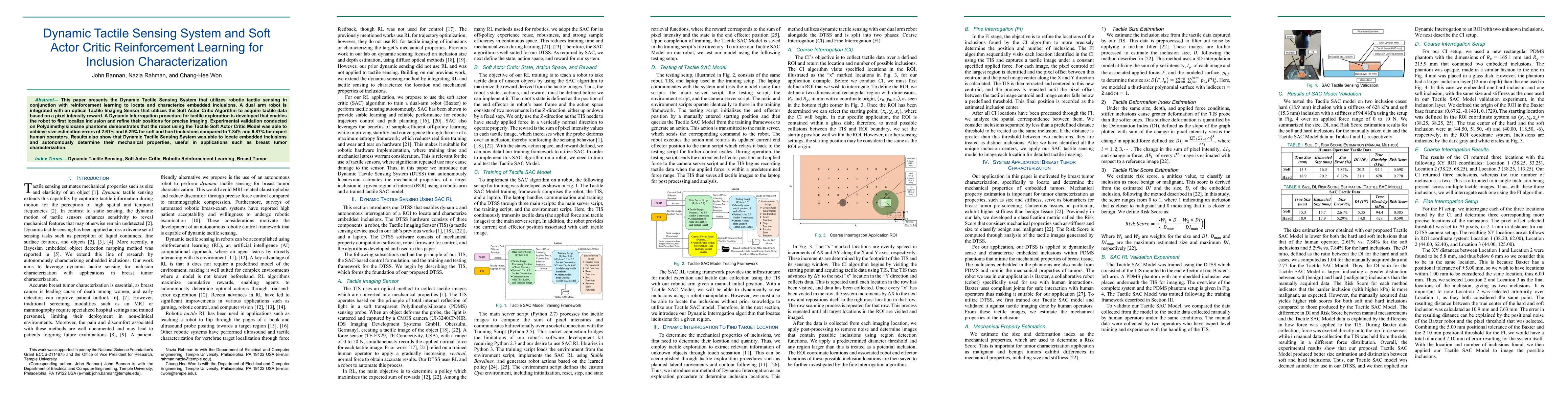 Thumbnail for Dynamic Tactile Sensing System and Soft Actor Critic Reinforcement Learning for Inclusion Characterization