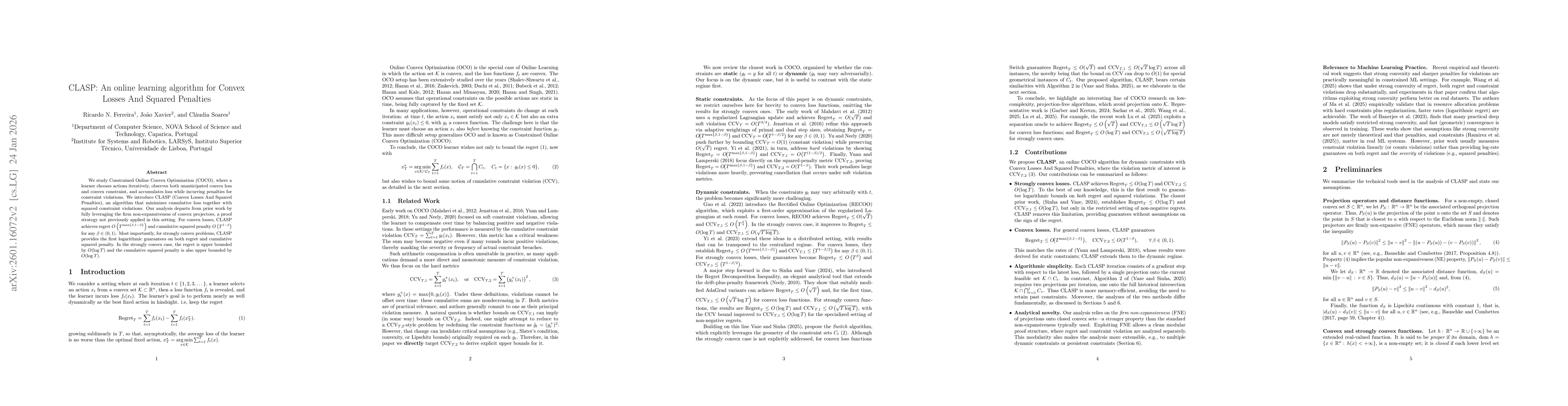 Thumbnail for CLASP: An online learning algorithm for Convex Losses And Squared Penalties