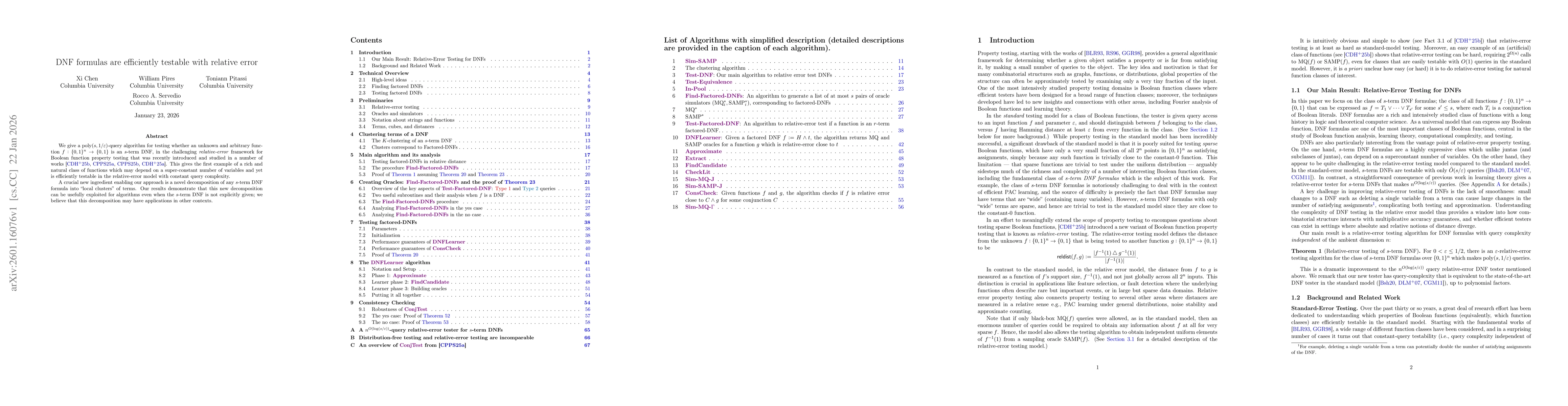 Thumbnail for DNF formulas are efficiently testable with relative error