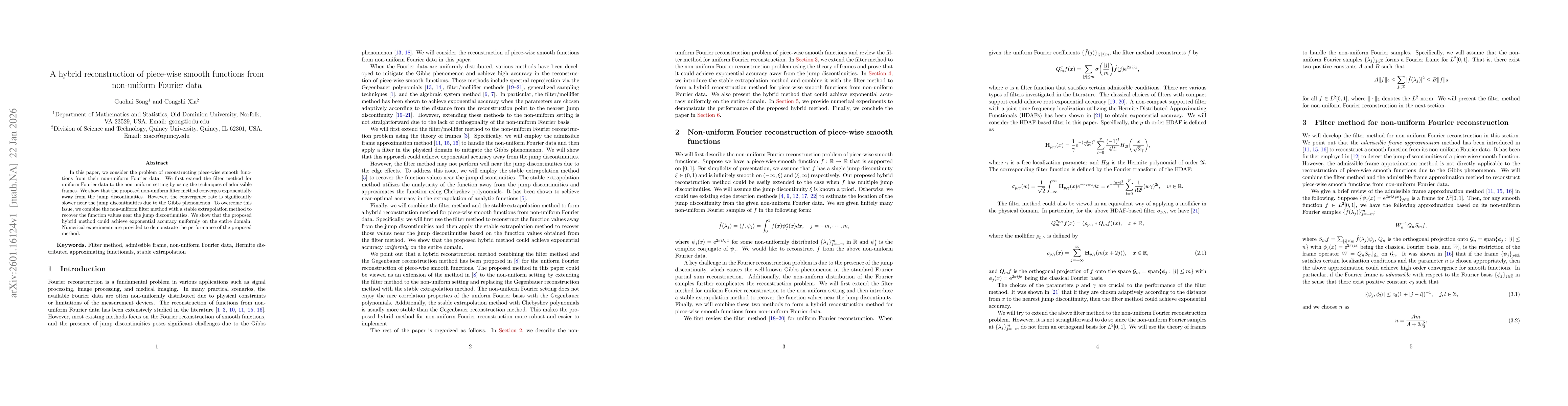 Thumbnail for A hybrid reconstruction of piece-wise smooth functions from non-uniform Fourier data