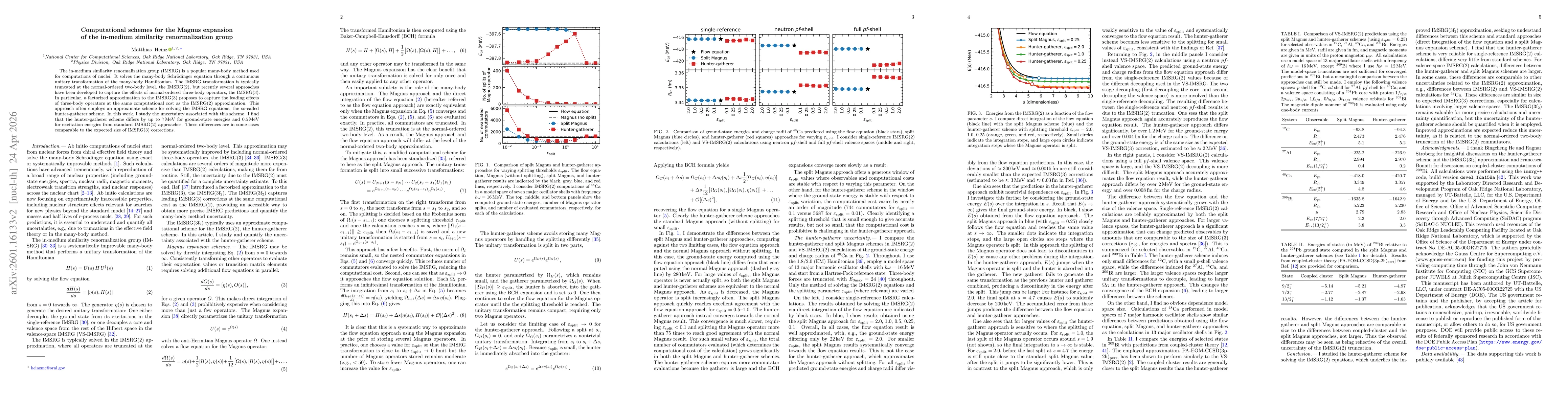 Thumbnail for On computational schemes for the Magnus expansion of the in-medium similarity renormalization group