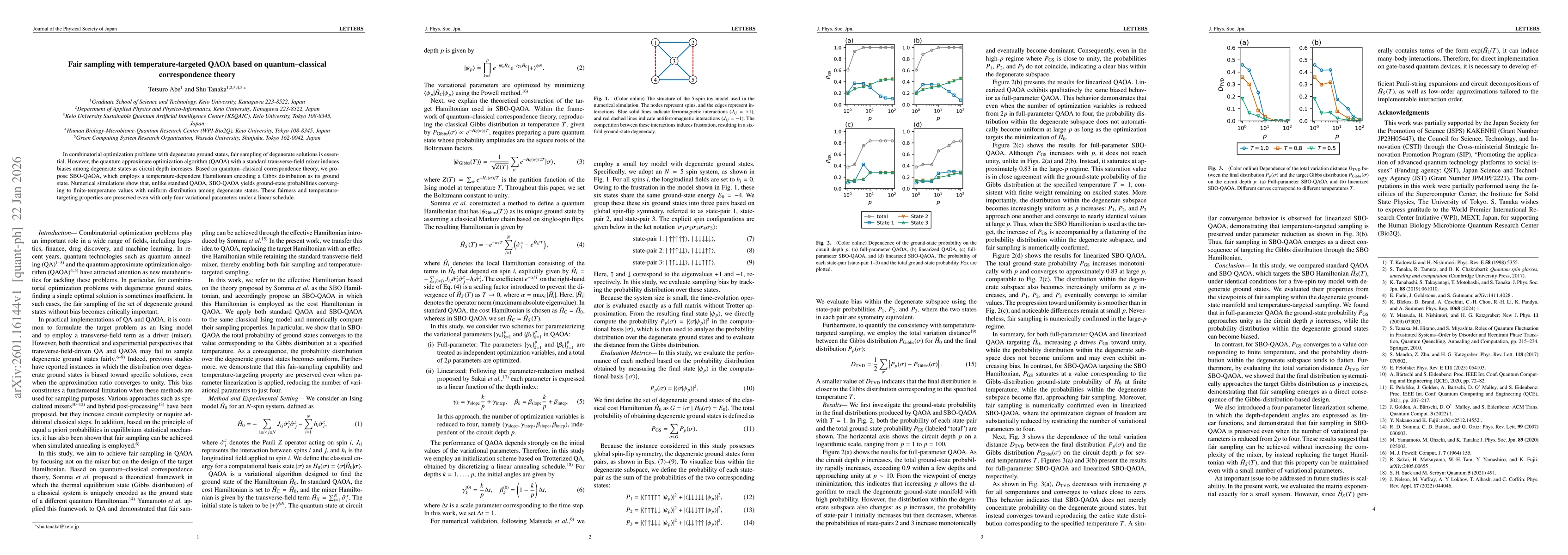 Thumbnail for Fair sampling with temperature-targeted QAOA based on quantum-classical correspondence theory