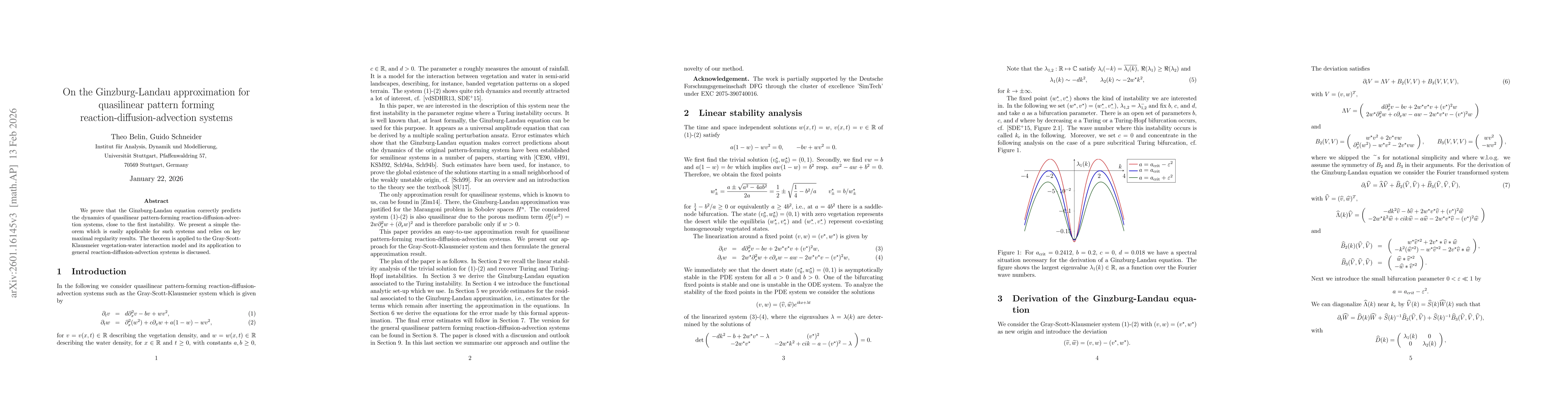 Thumbnail for On the Ginzburg-Landau approximation for quasilinear pattern forming reaction-diffusion-advection systems