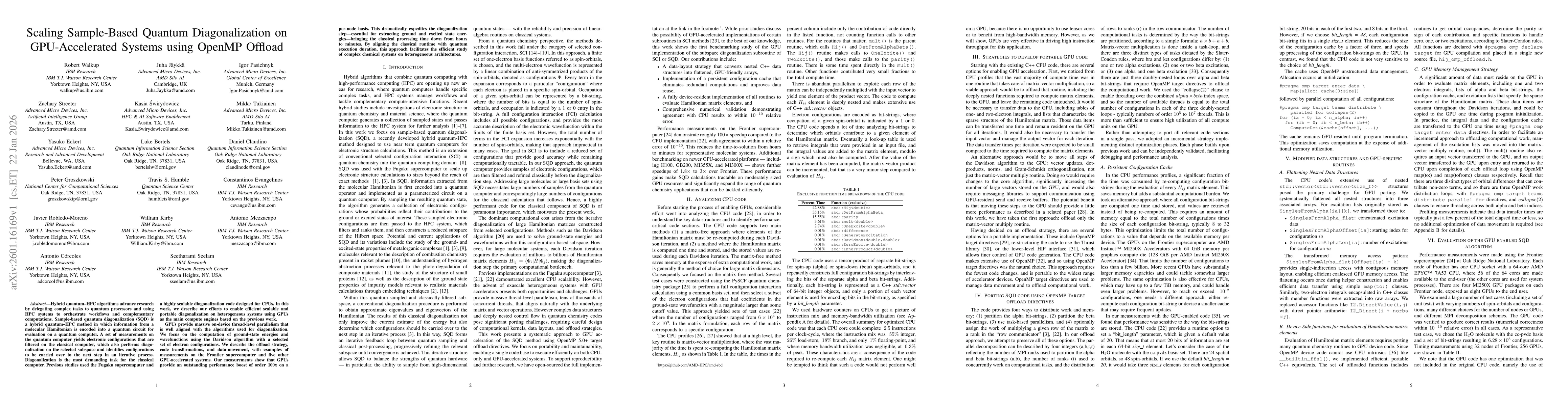 Thumbnail for Scaling Sample-Based Quantum Diagonalization on GPU-Accelerated Systems using OpenMP Offload