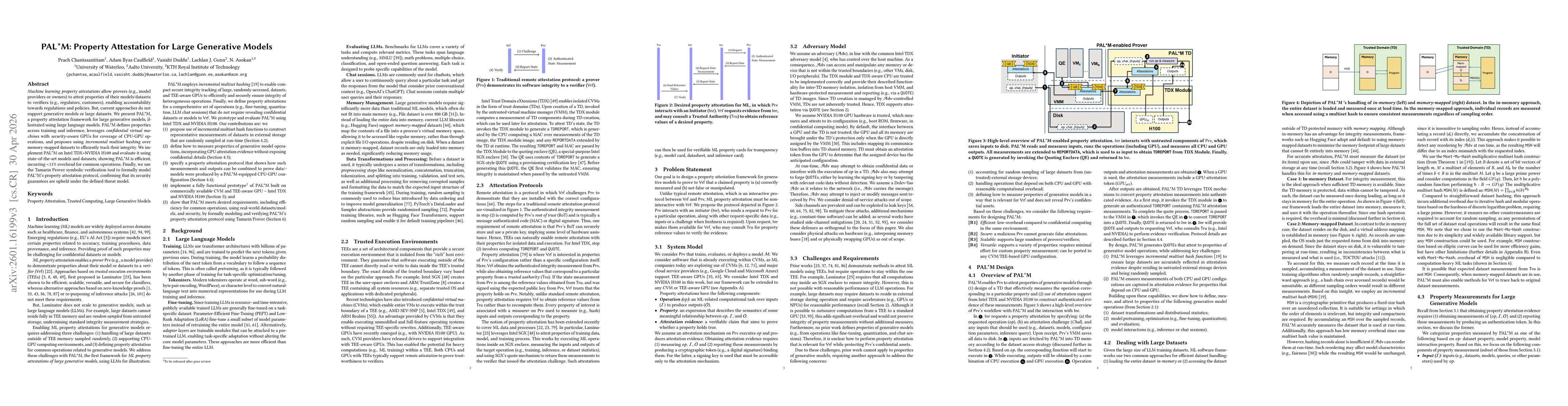 Thumbnail for PAL*M: Property Attestation for Large Generative Models