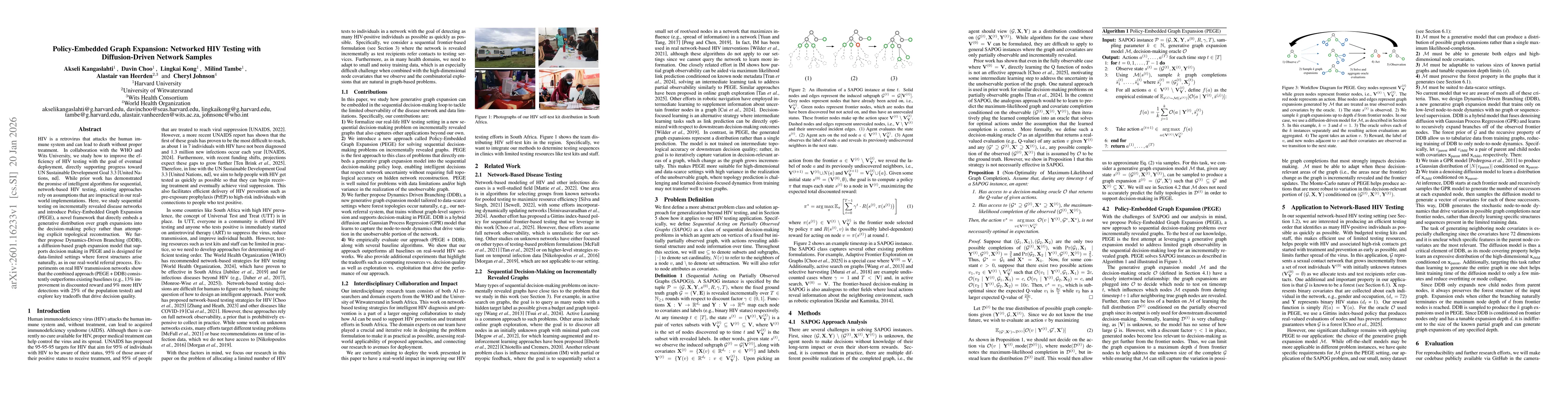 Thumbnail for Policy-Embedded Graph Expansion: Networked HIV Testing with Diffusion-Driven Network Samples