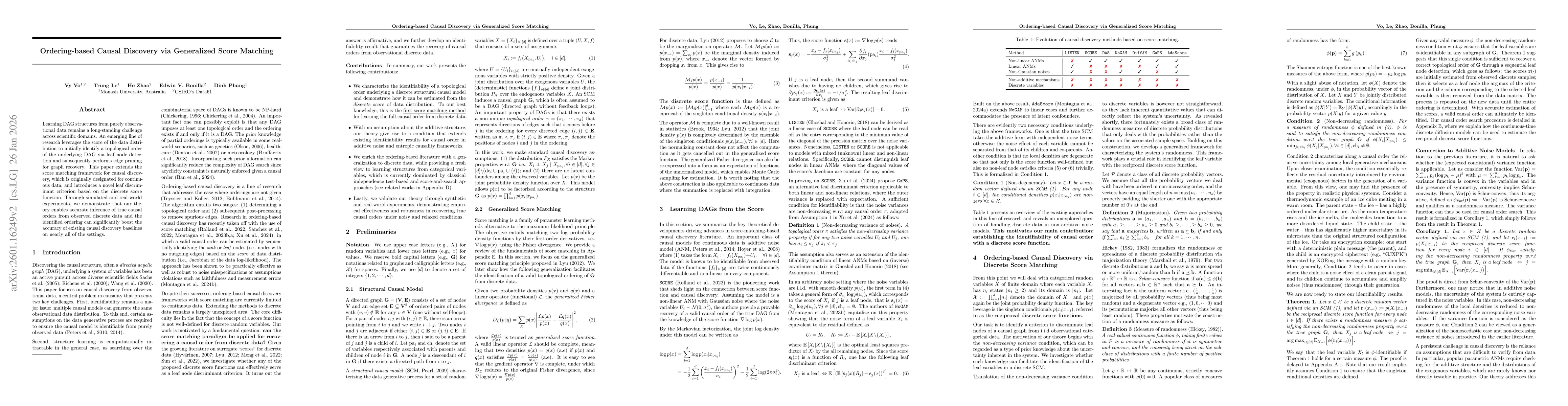 Thumbnail for Ordering-based Causal Discovery via Generalized Score Matching