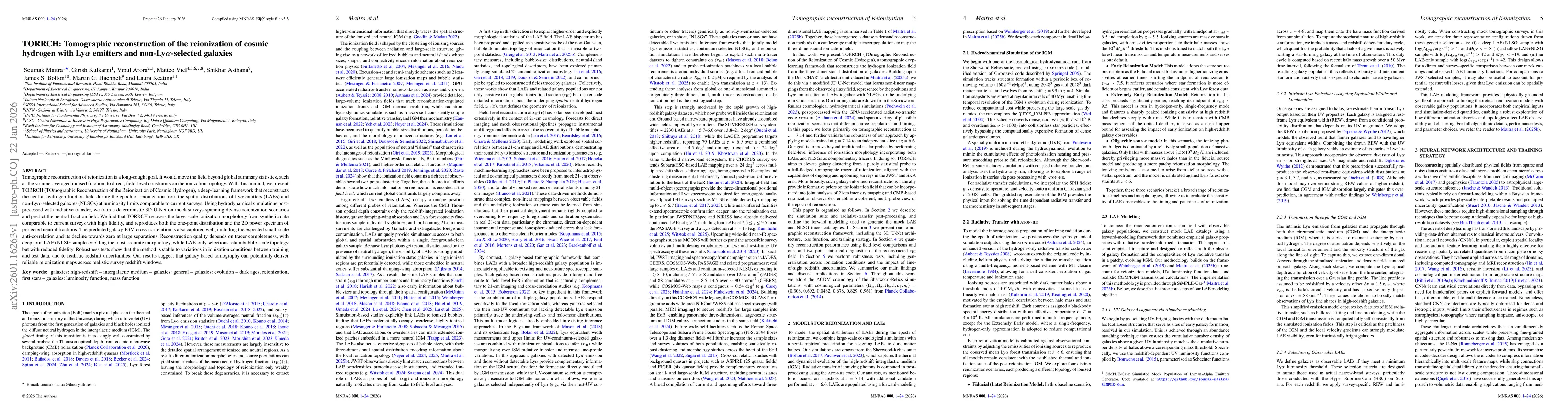 Thumbnail for TORRCH: Tomographic reconstruction of the reionization of cosmic hydrogen with Ly$α$ emitters and non-Ly$α$-selected galaxies